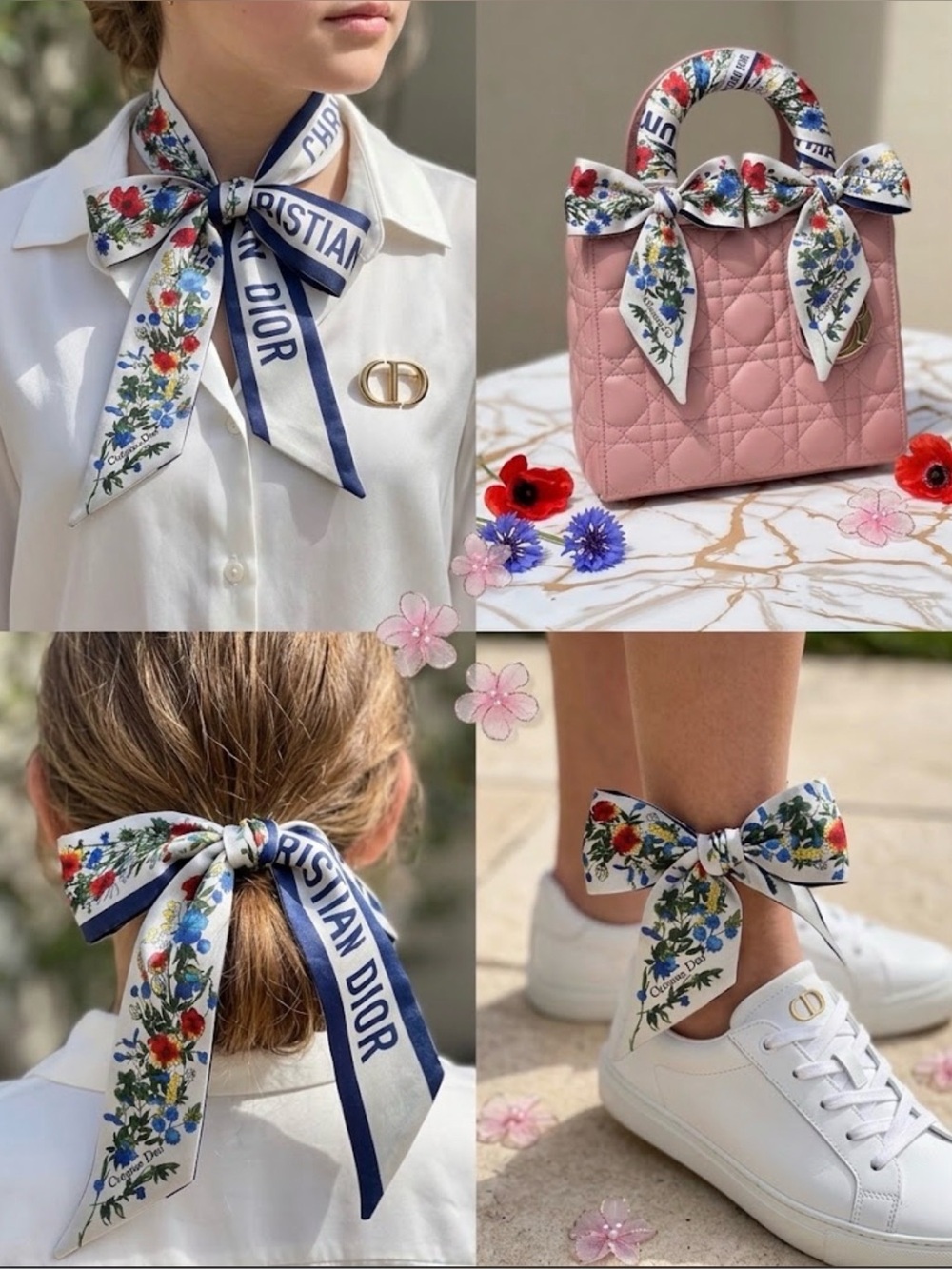 Dior mitzah scarf 100% silk new with tag AMAZING